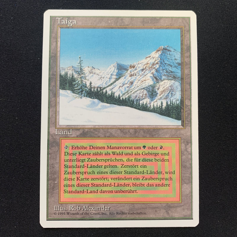 Magic the Gathering Taiga - Foreign White Bordered - German 