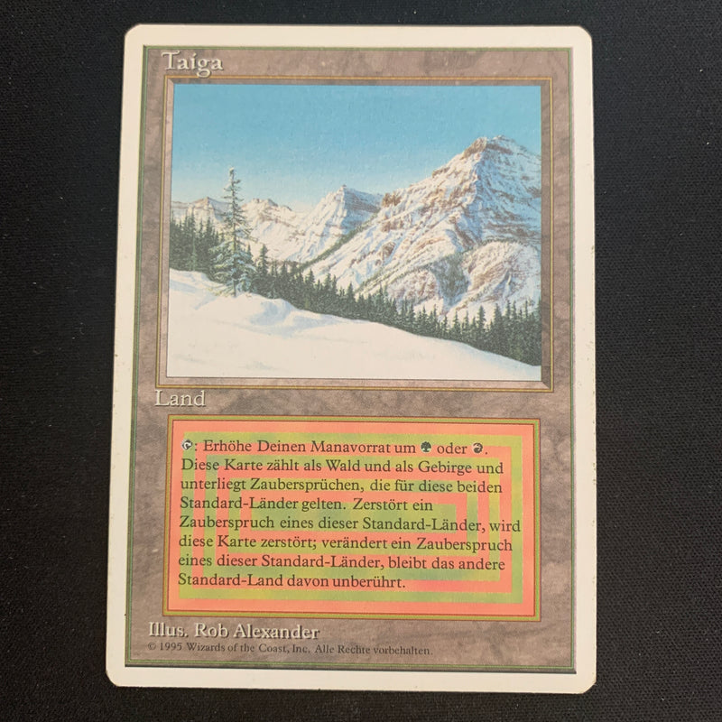 Magic the Gathering Taiga - Foreign White Bordered - German 