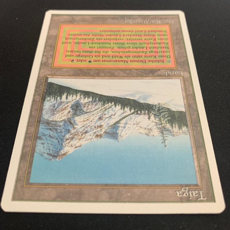 Magic the Gathering Taiga - Foreign White Bordered - German 