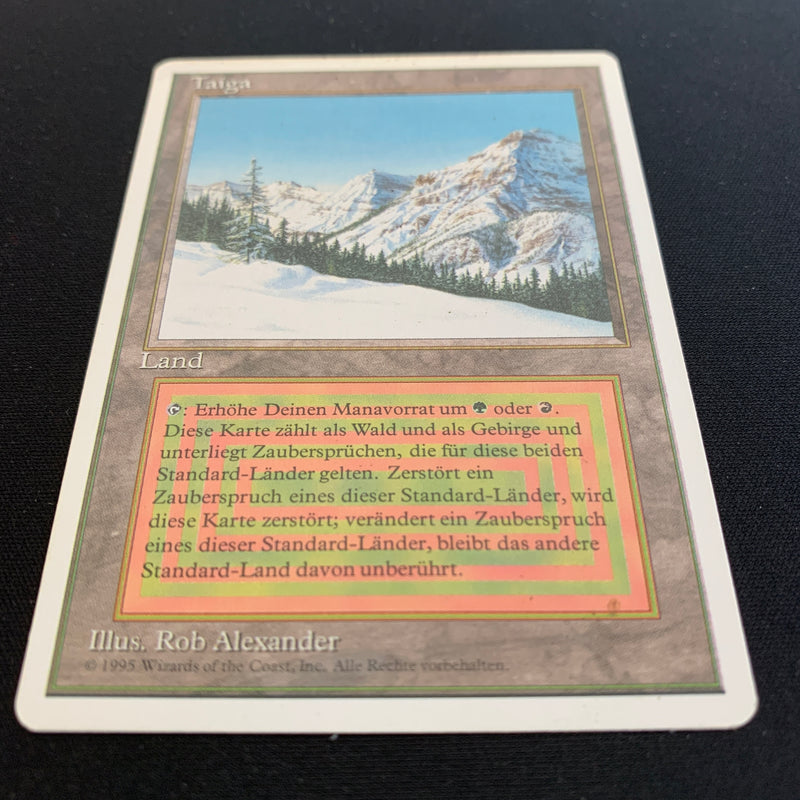 Magic the Gathering Taiga - Foreign White Bordered - German 