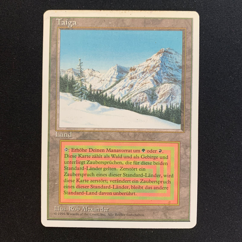 Magic the Gathering Taiga - Foreign White Bordered - German 