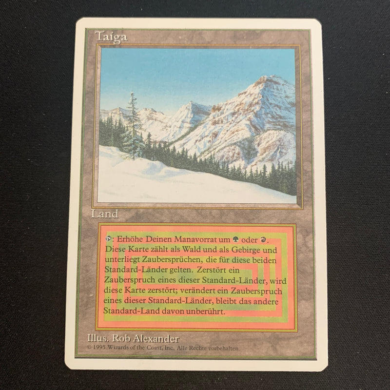 Magic the Gathering Taiga - Foreign White Bordered - German 