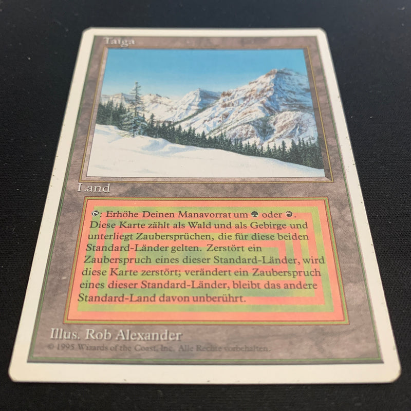 Magic the Gathering Taiga - Foreign White Bordered - German 