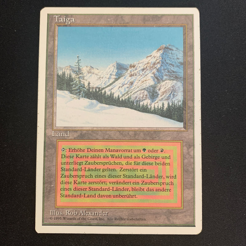 Magic the Gathering Taiga - Foreign White Bordered - German 