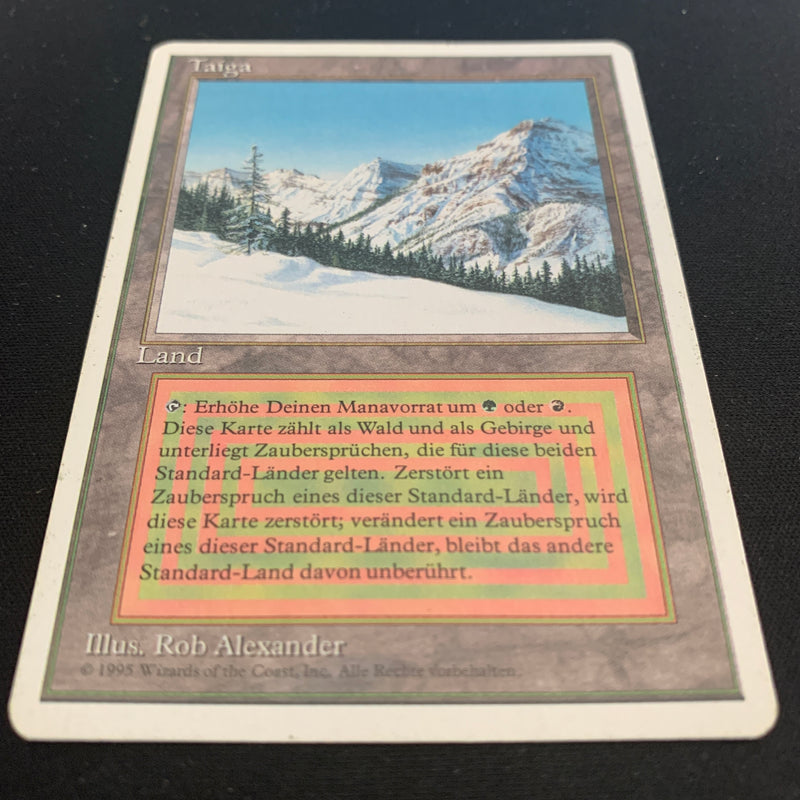 Magic the Gathering Taiga - Foreign White Bordered - German 