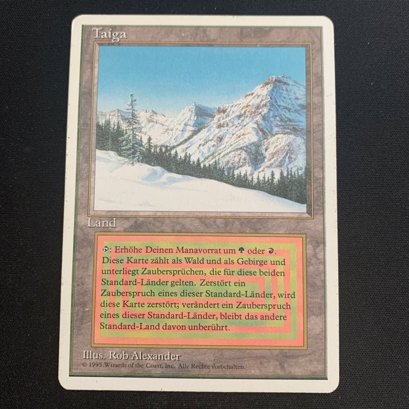 Magic the Gathering Taiga - Foreign White Bordered - German 