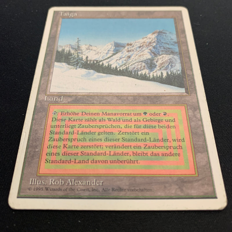 Magic the Gathering Taiga - Foreign White Bordered - German 