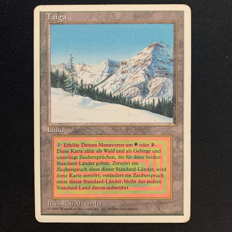 Magic the Gathering Taiga - Foreign White Bordered - German 