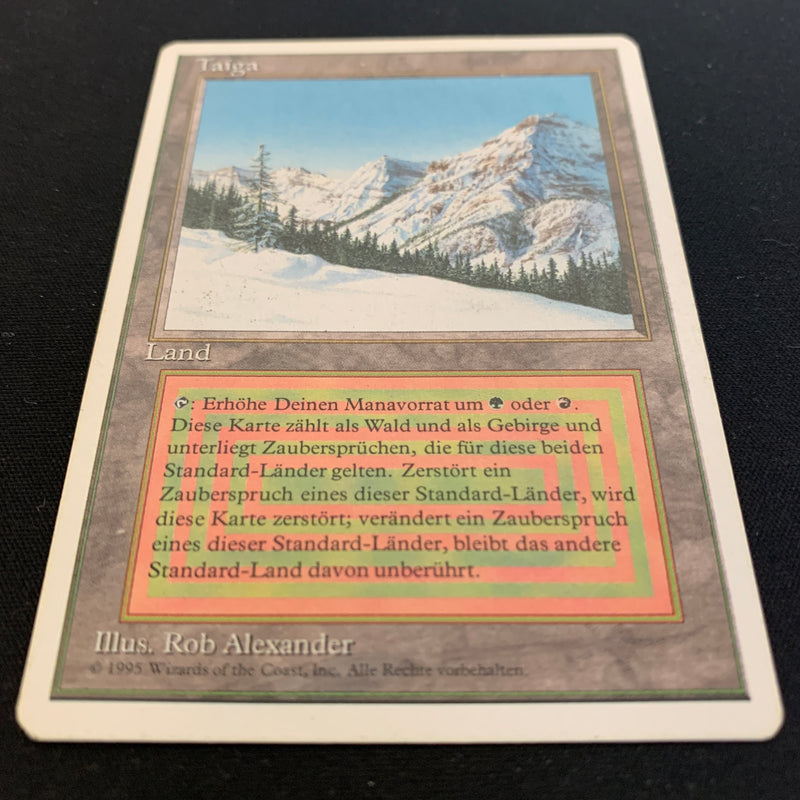 Magic the Gathering Taiga - Foreign White Bordered - German 