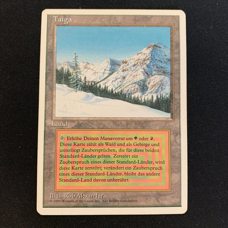 Magic the Gathering Taiga - Foreign White Bordered - German 