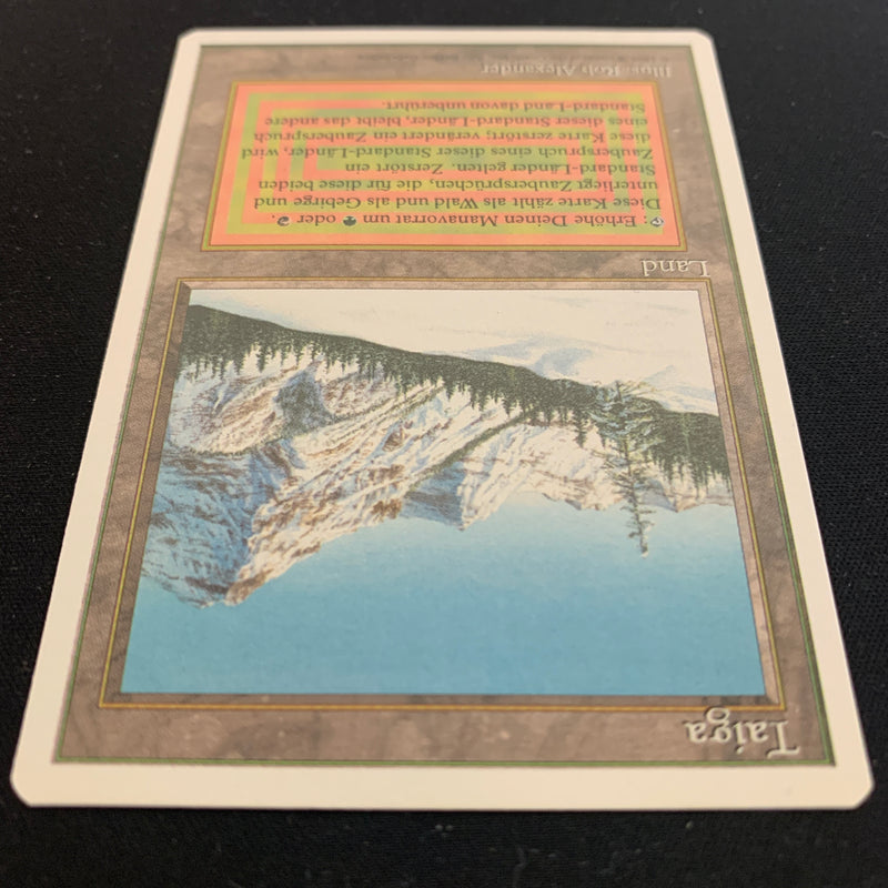 Magic the Gathering Taiga - Foreign White Bordered - German 