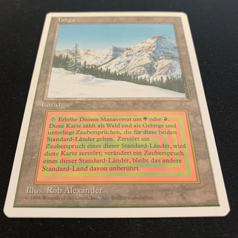 Magic the Gathering Taiga - Foreign White Bordered - German 