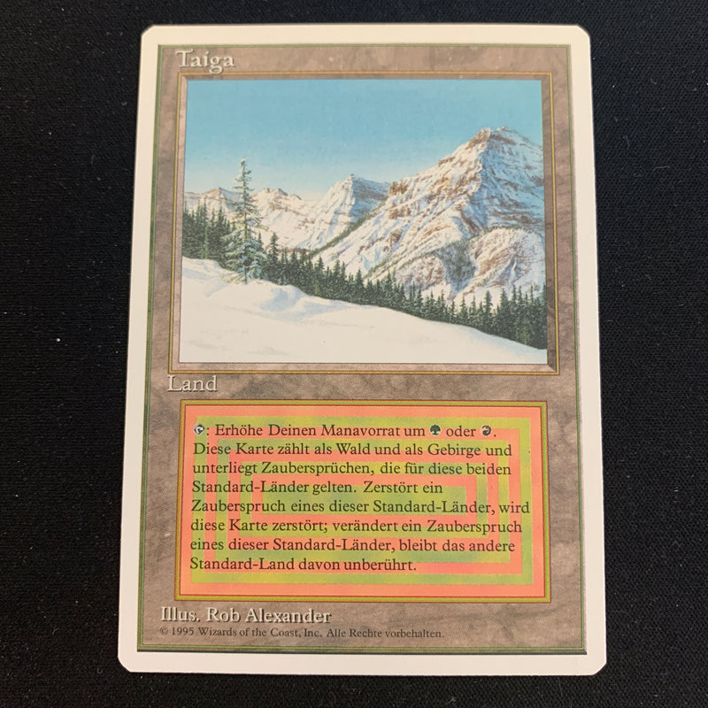 Magic the Gathering Taiga - Foreign White Bordered - German 