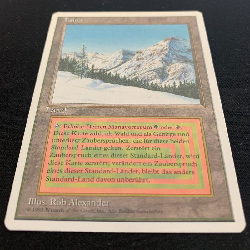 Magic the Gathering Taiga - Foreign White Bordered - German 