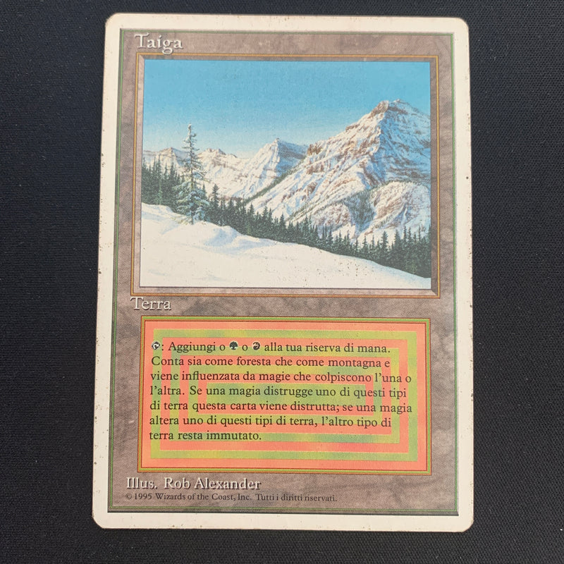 Magic the Gathering Taiga - Foreign White Bordered - Italian 