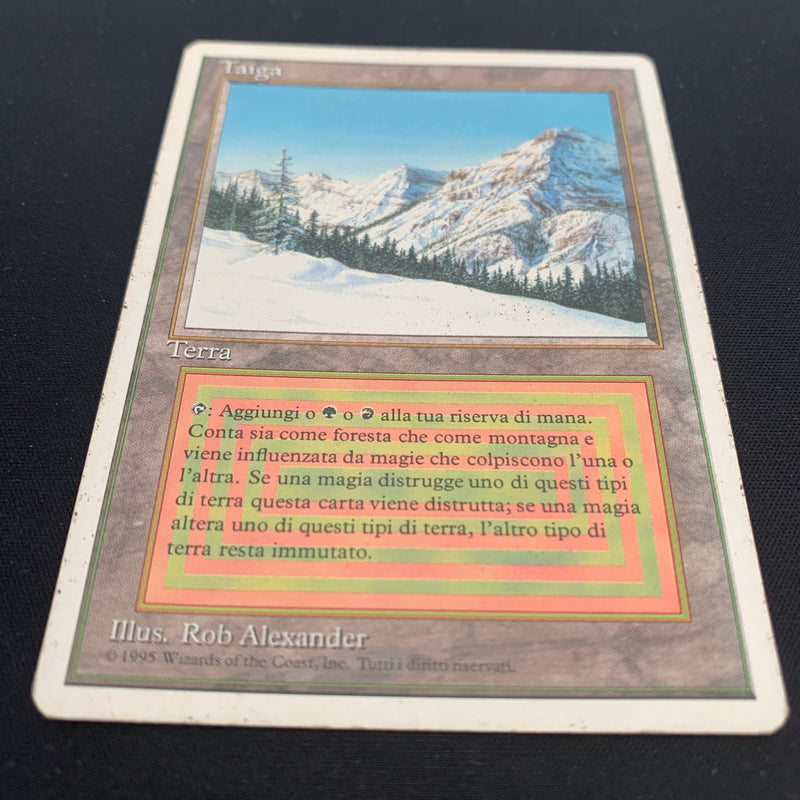 Magic the Gathering Taiga - Foreign White Bordered - Italian 