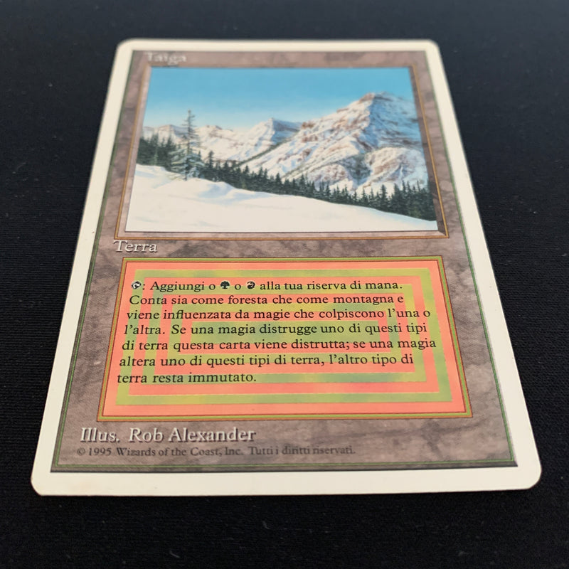 Magic the Gathering Taiga - Foreign White Bordered - Italian 