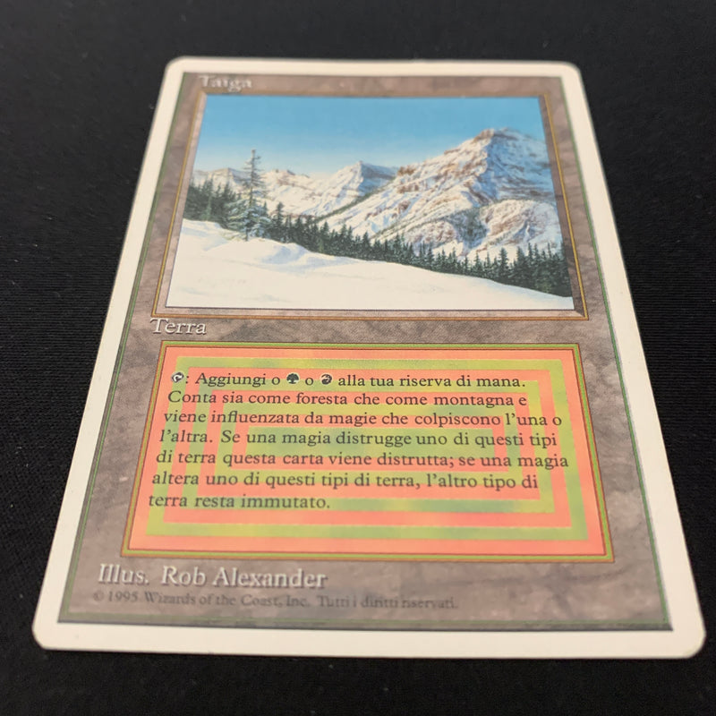 Magic the Gathering Taiga - Foreign White Bordered - Italian 