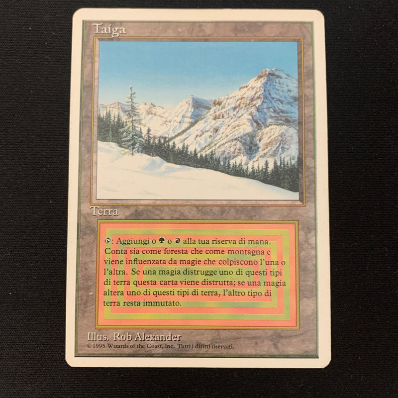 Magic the Gathering Taiga - Foreign White Bordered - Italian 