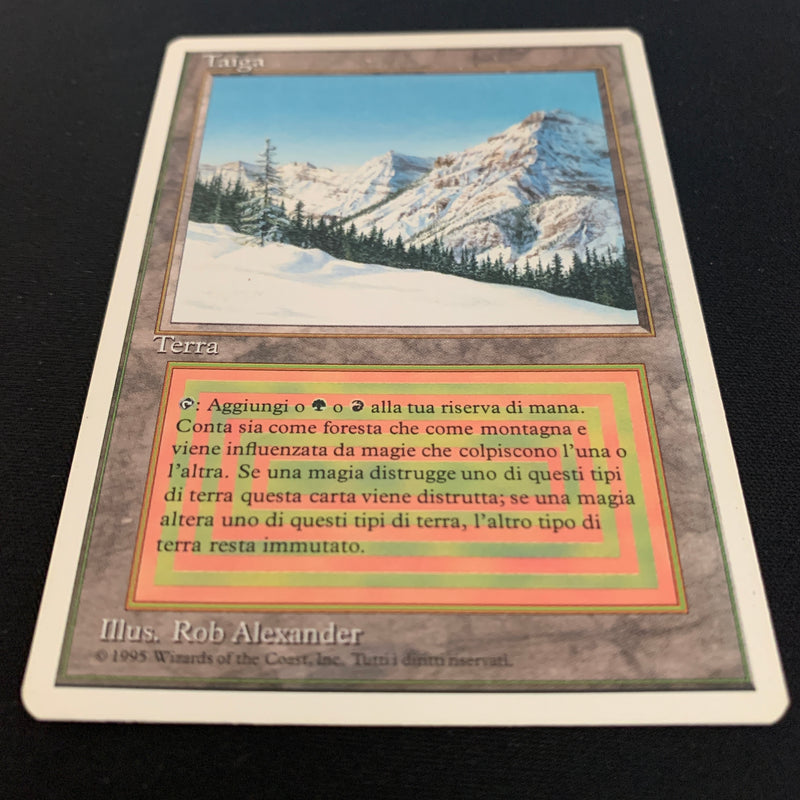 Magic the Gathering Taiga - Foreign White Bordered - Italian 