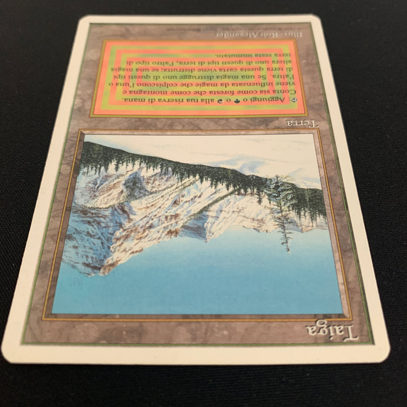 Magic the Gathering Taiga - Foreign White Bordered - Italian 