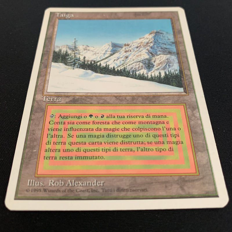 Magic the Gathering Taiga - Foreign White Bordered - Italian 