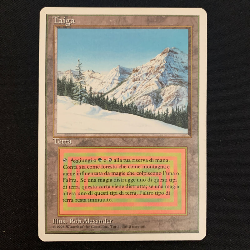 Magic the Gathering Taiga - Foreign White Bordered - Italian 