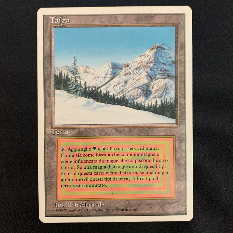 Magic the Gathering Taiga - Foreign White Bordered - Italian GD - 24531