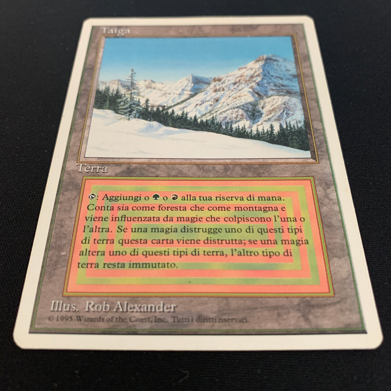 Magic the Gathering Taiga - Foreign White Bordered - Italian 