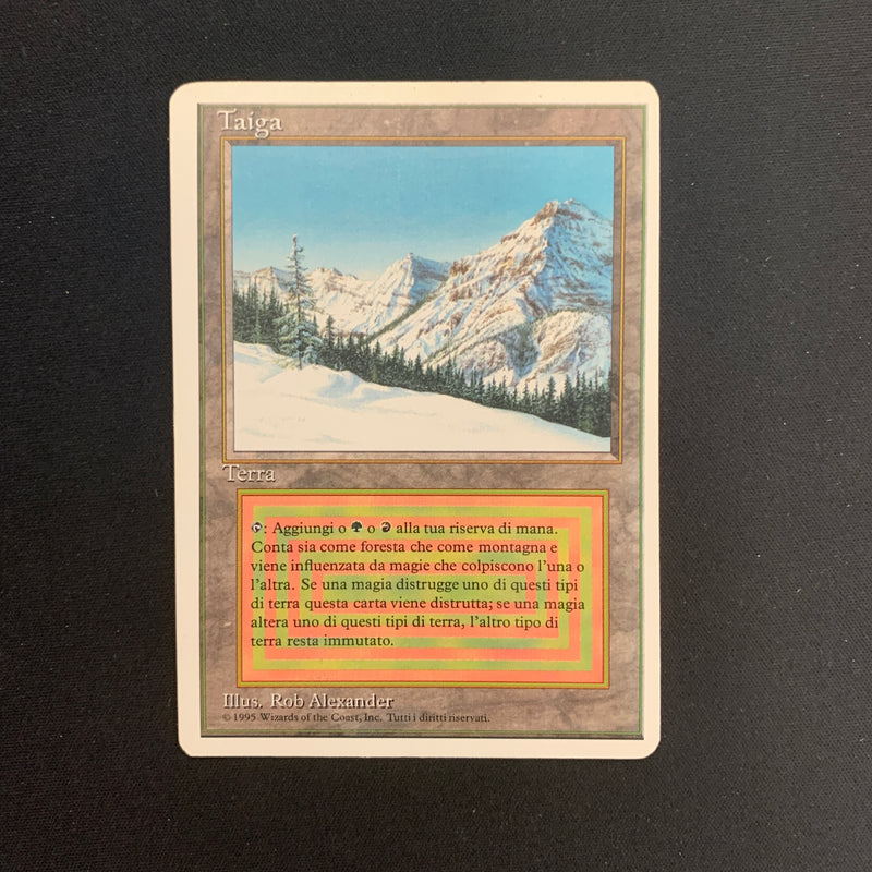 Magic the Gathering Taiga - Foreign White Bordered - Italian 