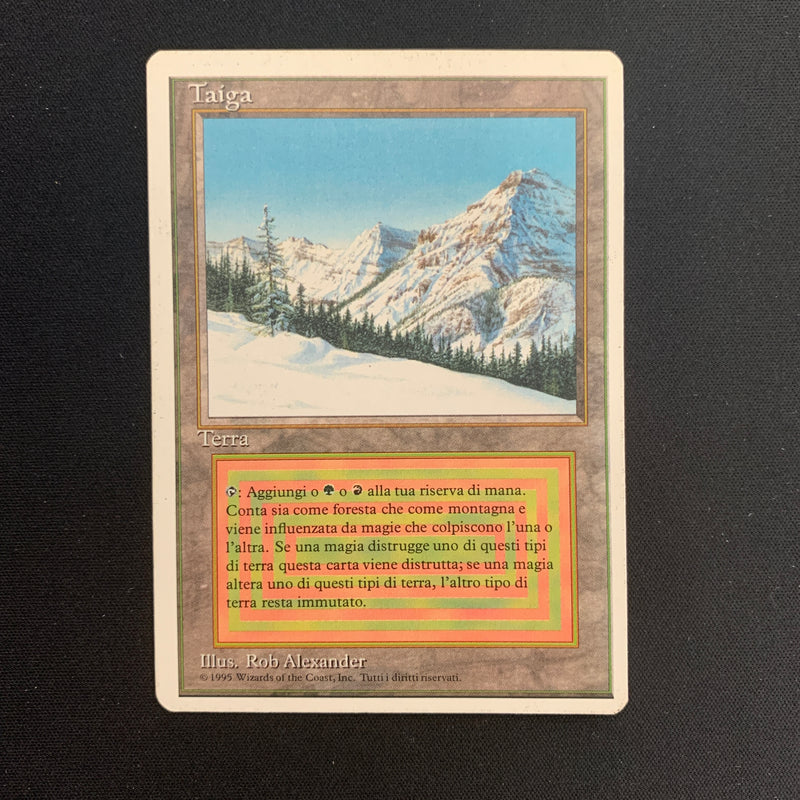 Magic the Gathering Taiga - Foreign White Bordered - Italian 