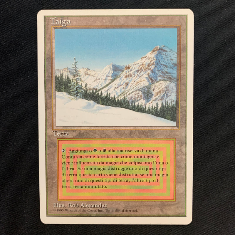 Magic the Gathering Taiga - Foreign White Bordered - Italian 