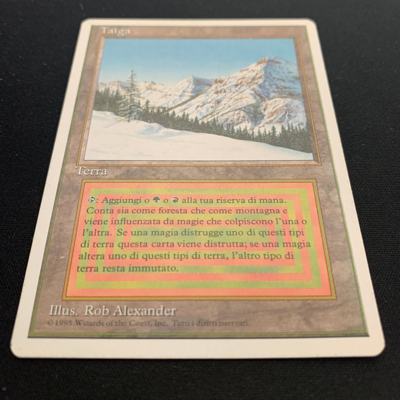 Magic the Gathering Taiga - Foreign White Bordered - Italian 