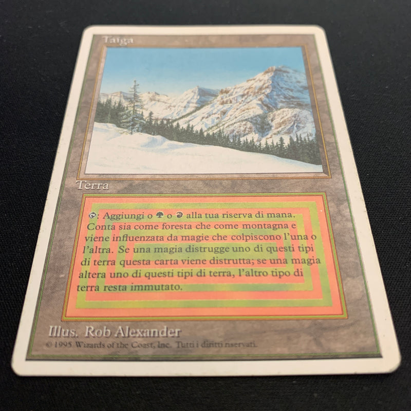 Magic the Gathering Taiga - Foreign White Bordered - Italian 