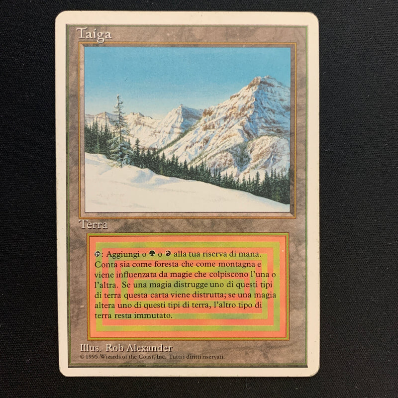 Magic the Gathering Taiga - Foreign White Bordered - Italian 