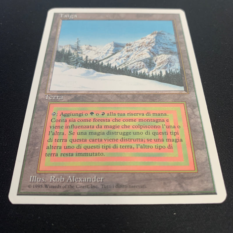 Magic the Gathering Taiga - Foreign White Bordered - Italian 