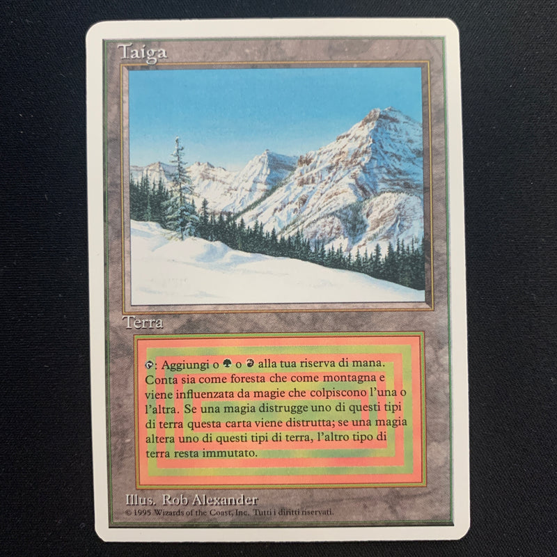 Magic the Gathering Taiga - Foreign White Bordered - Italian 