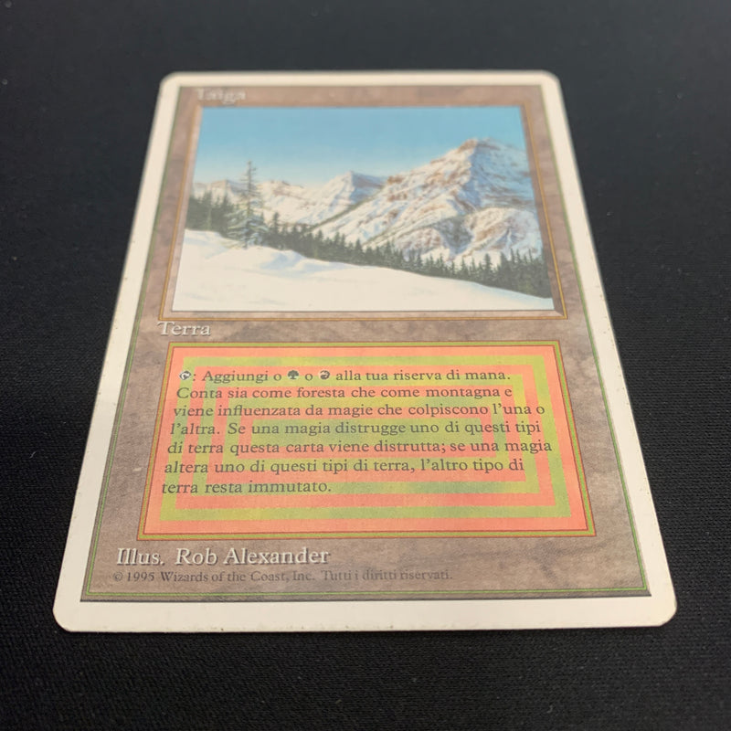 Magic the Gathering Taiga - Foreign White Bordered - Italian 