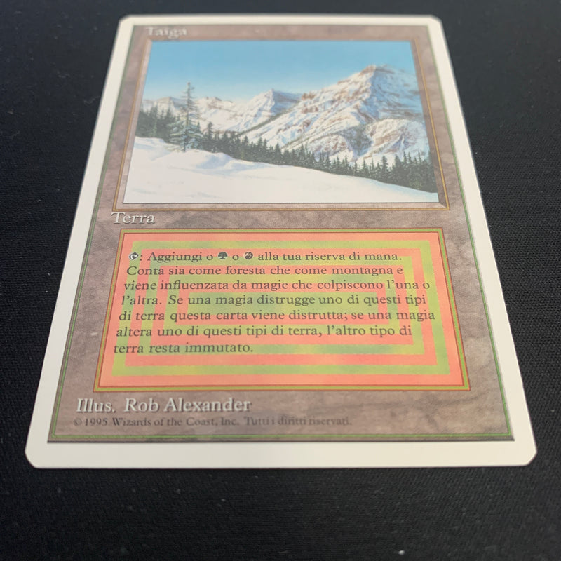 Magic the Gathering Taiga - Foreign White Bordered - Italian 