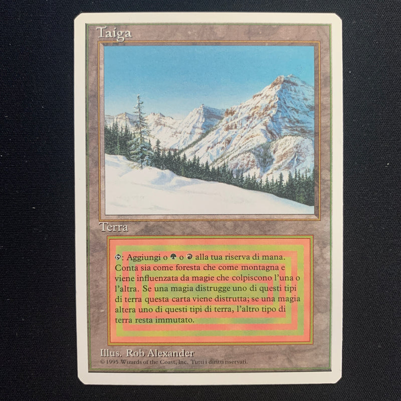 Magic the Gathering Taiga - Foreign White Bordered - Italian 