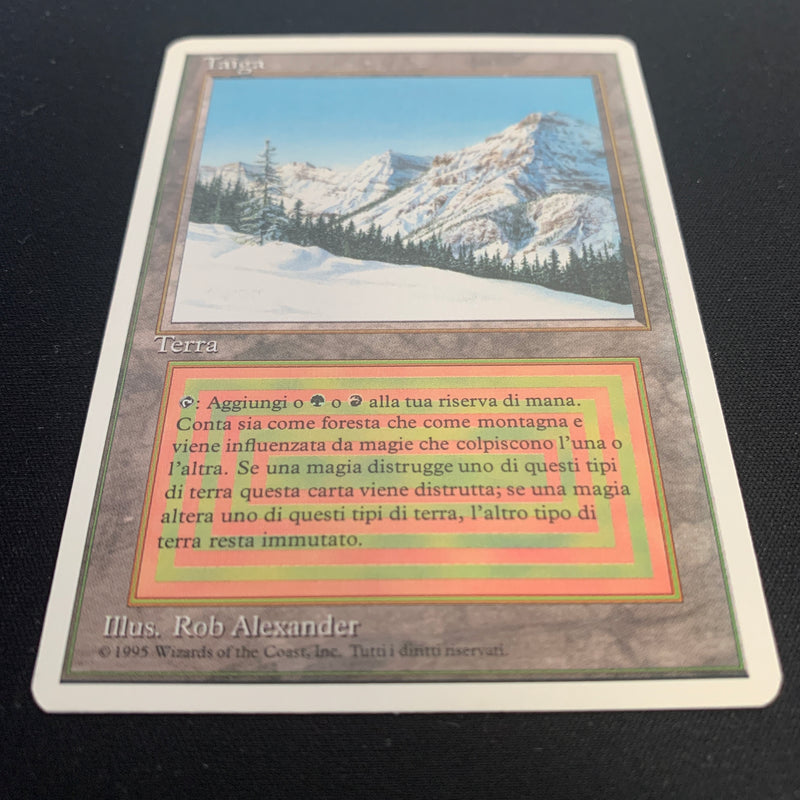 Magic the Gathering Taiga - Foreign White Bordered - Italian 