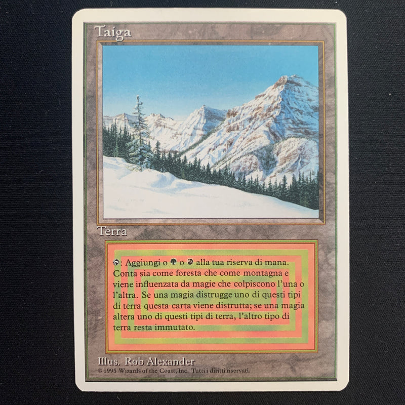 Magic the Gathering Taiga - Foreign White Bordered - Italian 