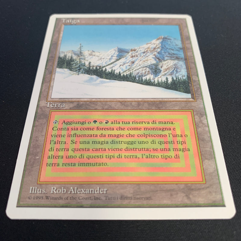 Magic the Gathering Taiga - Foreign White Bordered - Italian 