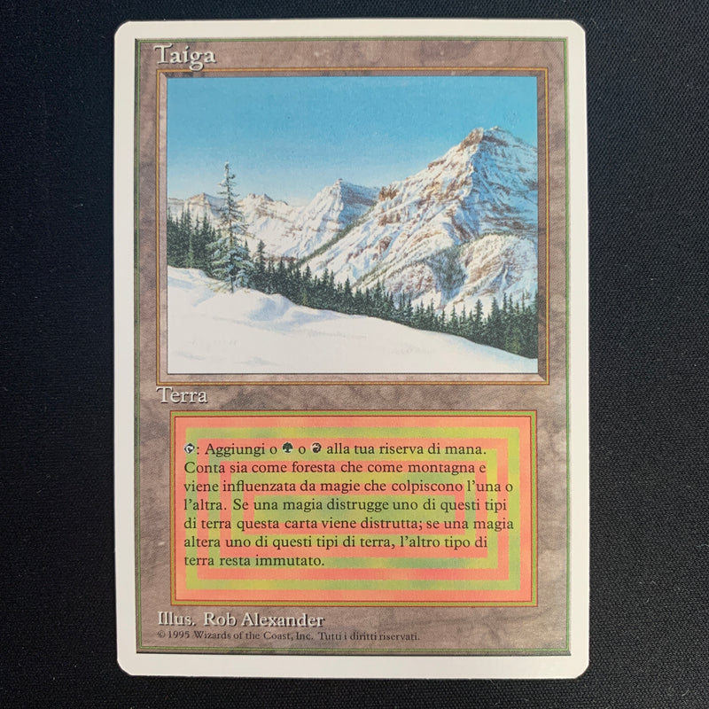 Magic the Gathering Taiga - Foreign White Bordered - Italian 