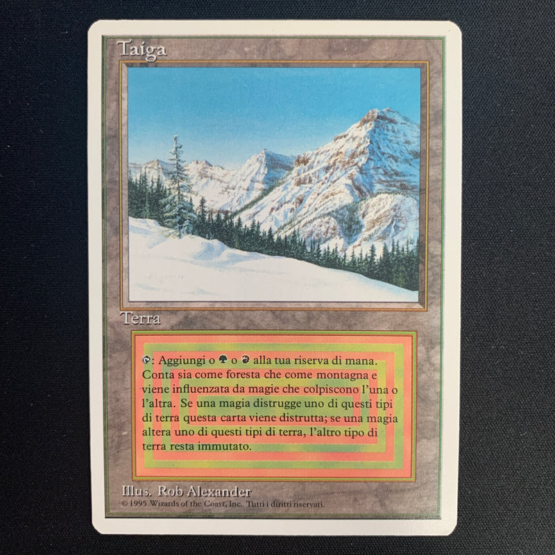 Magic the Gathering Taiga - Foreign White Bordered - Italian 