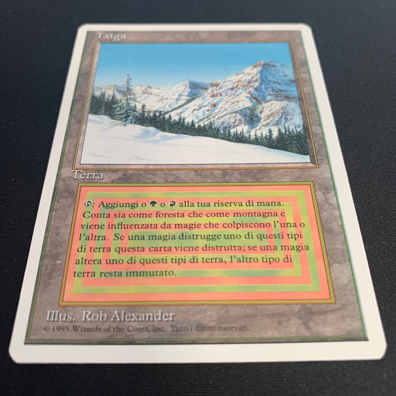 Magic the Gathering Taiga - Foreign White Bordered - Italian 