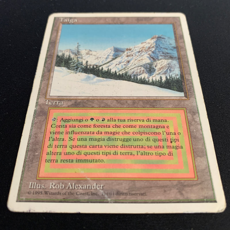 Magic the Gathering Taiga - Foreign White Bordered - Italian 