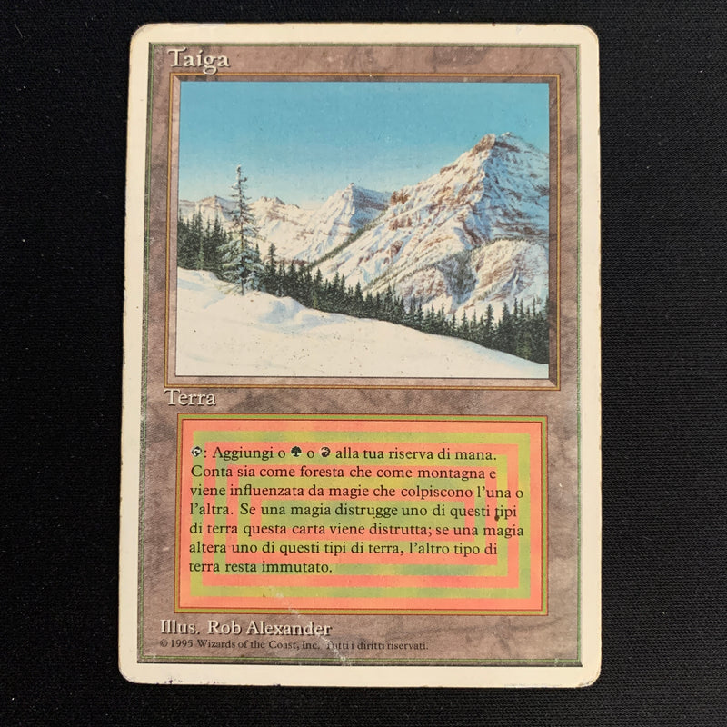 Magic the Gathering Taiga - Foreign White Bordered - Italian 