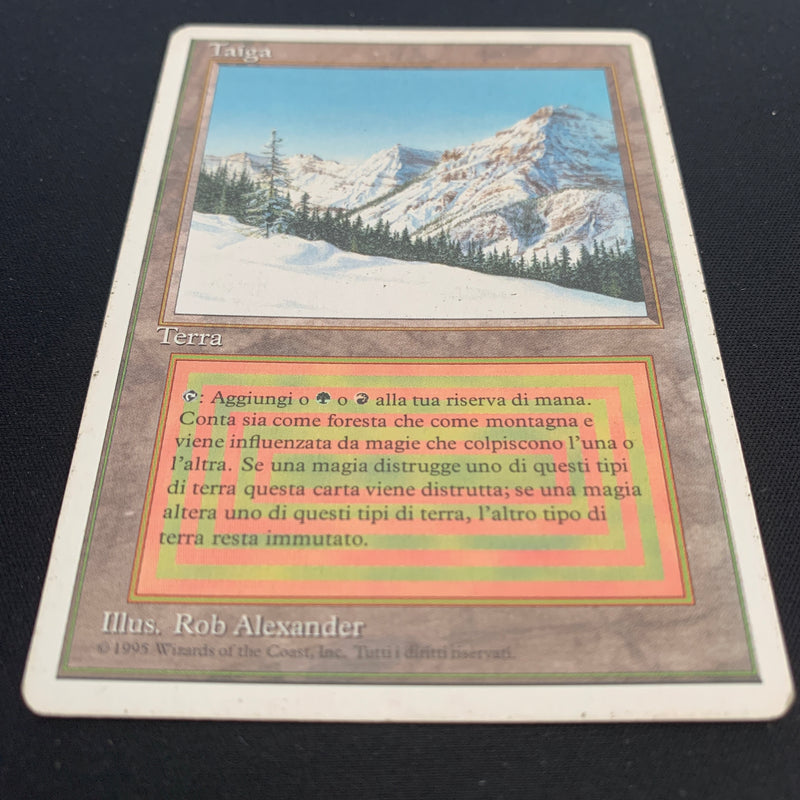 Magic the Gathering Taiga - Foreign White Bordered - Italian 