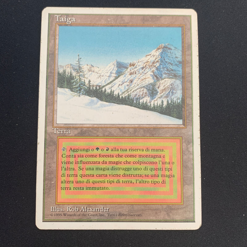 Magic the Gathering Taiga - Foreign White Bordered - Italian 